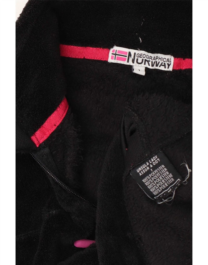 Γεωγραφικό Norway Γυναικείο Fleece Jacket UK 14 Medium Black Polyester