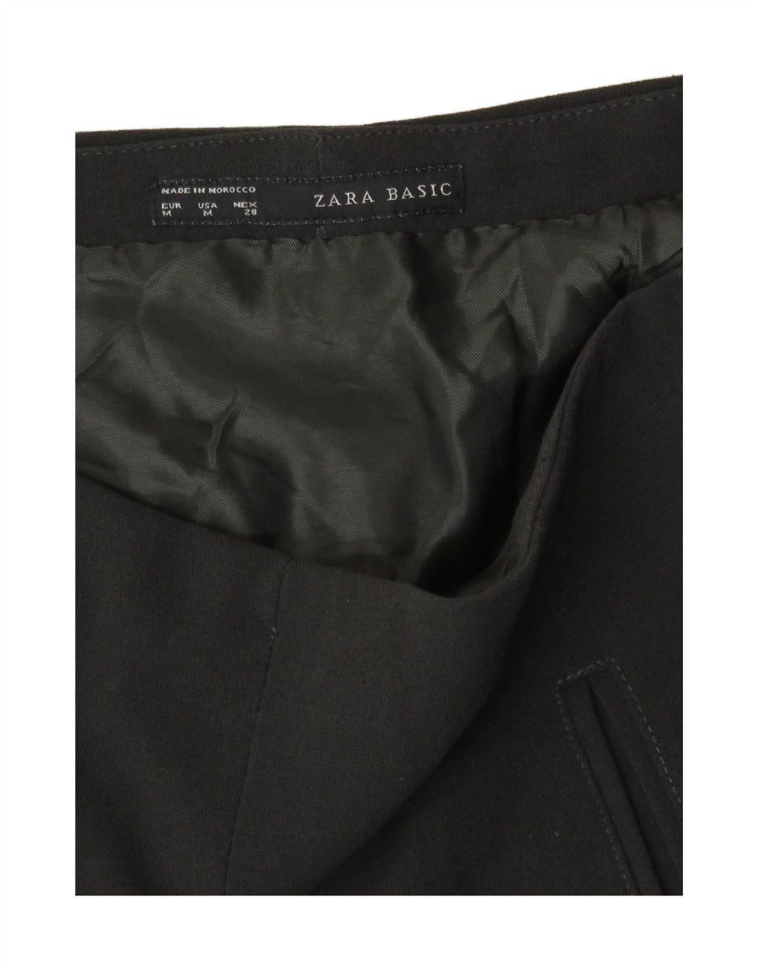 Zara Γυναικεία Φούστα A-Line Medium W28 Μαύρη