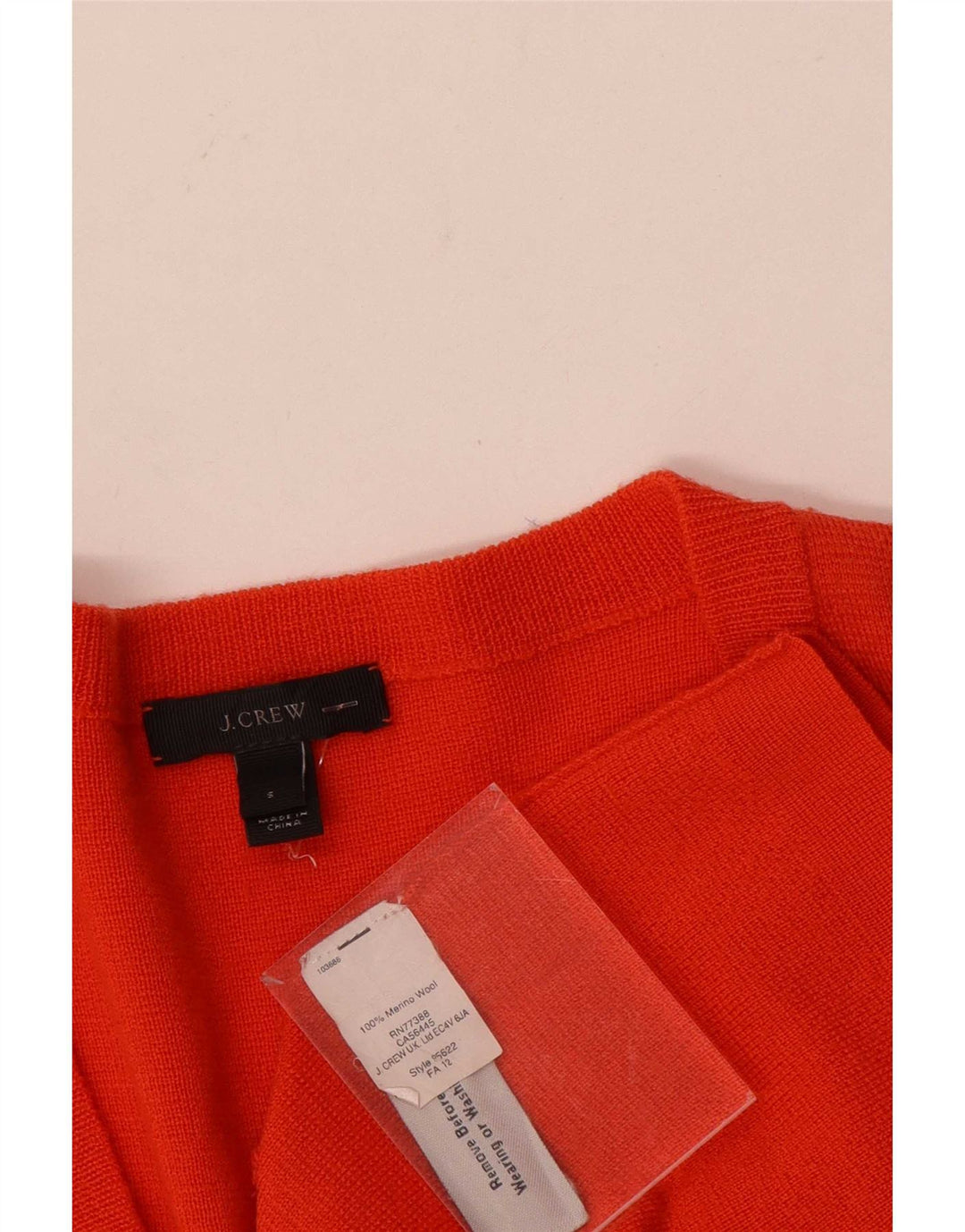 J. Crew Γυναικείο Longline πουλόβερ με λαιμόκοψη μεγάλου μεγέθους UK 10 Small Orange