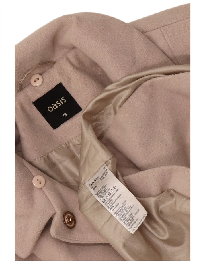 Γυναικείο παλτό Oasis UK 6 XS Off White Polyester