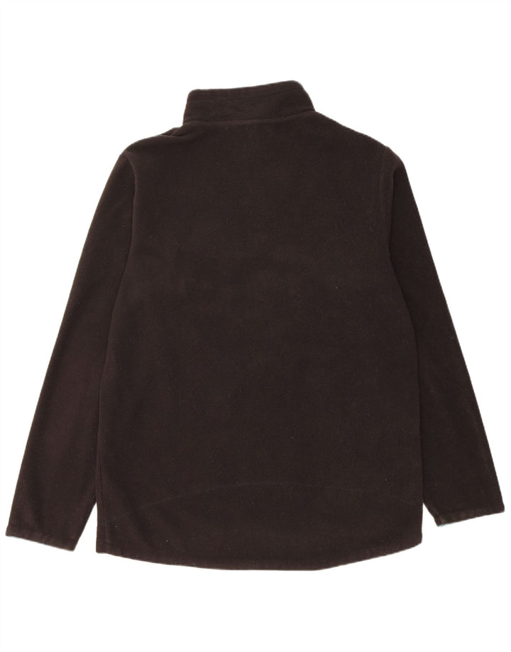 Weird Fish Mens Zip Fleece Jumper Medium Black Polyester