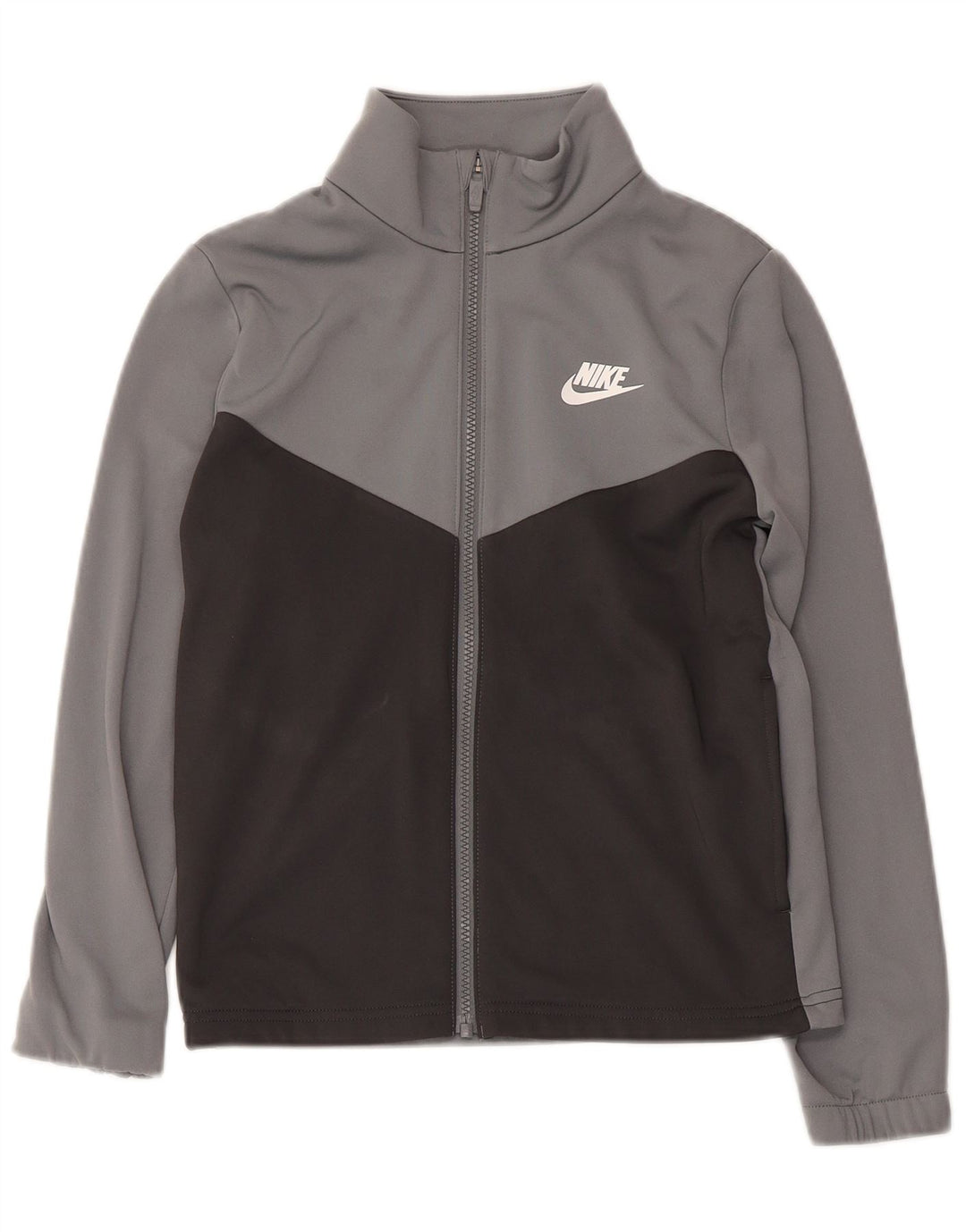 Μπουφάν Nike Boys Graphic αθλητική φόρμα 10-11 ετών μεσαίου γκρι χρώματος