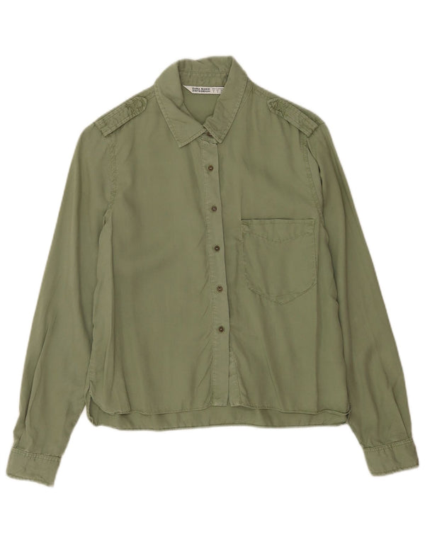 Zara Γυναικείο Στρατιωτικό Πουκάμισο UK 10 Small Green