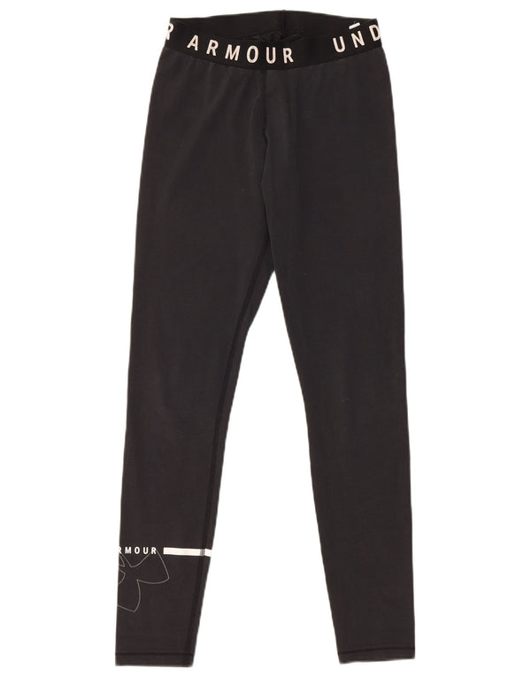 Under Armour Γυναικεία Γραφικά Κολάν UK 10 Small Black