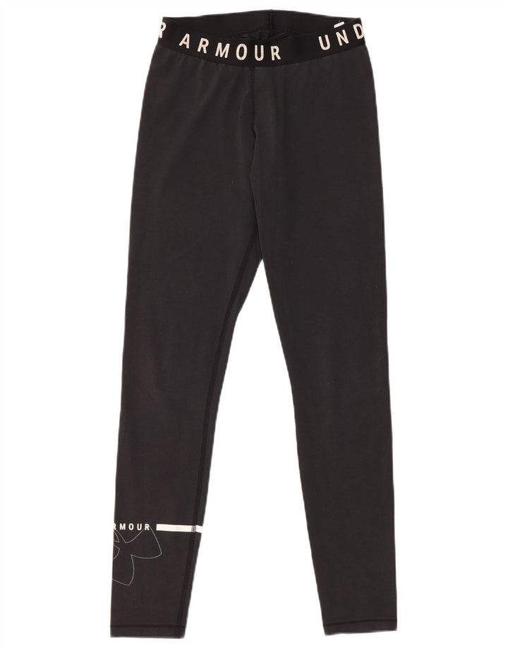 Under Armour Γυναικεία Γραφικά Κολάν UK 10 Small Black