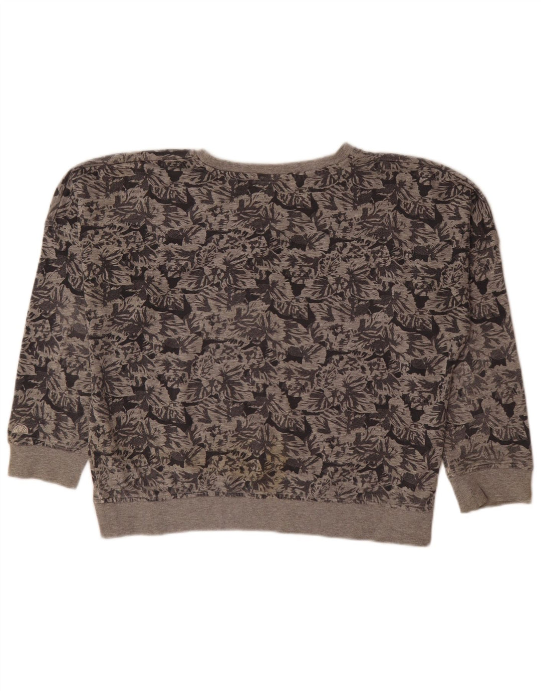 Ellesse γυναικεία φούτερ υπερμεγέθη Jumper UK 14 Μεσαίο γκρι φλοράλ βαμβακερό