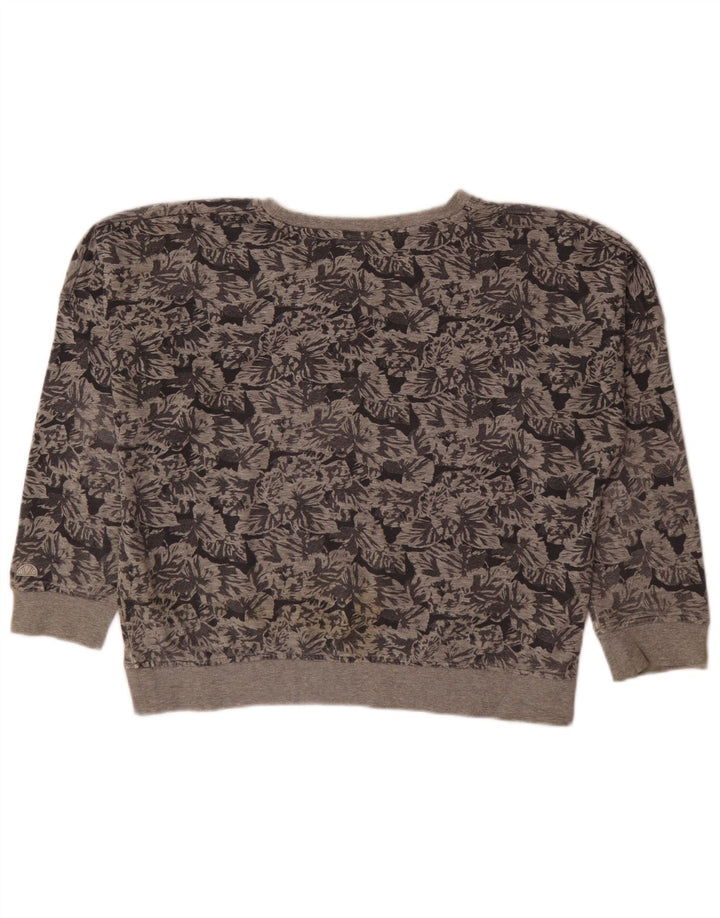 Ellesse γυναικεία φούτερ υπερμεγέθη Jumper UK 14 Μεσαίο γκρι φλοράλ βαμβακερό