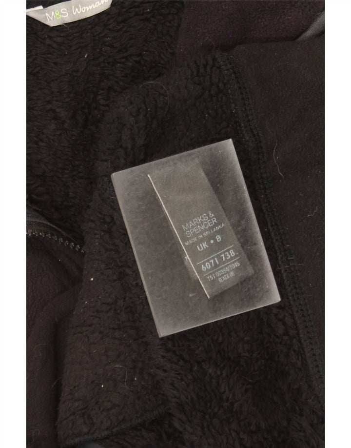 Marks & Spencer Γυναικείο σακάκι Sherpa Fleece UK 8 Small Black Polyester