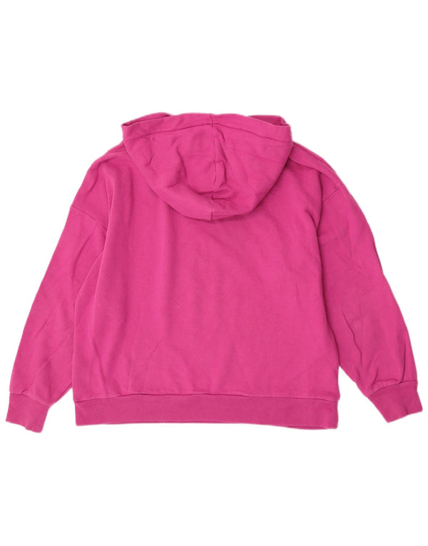 Γυναικείο Gap Graphic Oversized Hoodie Jumper UK 14 Medium Pink Βαμβακερό