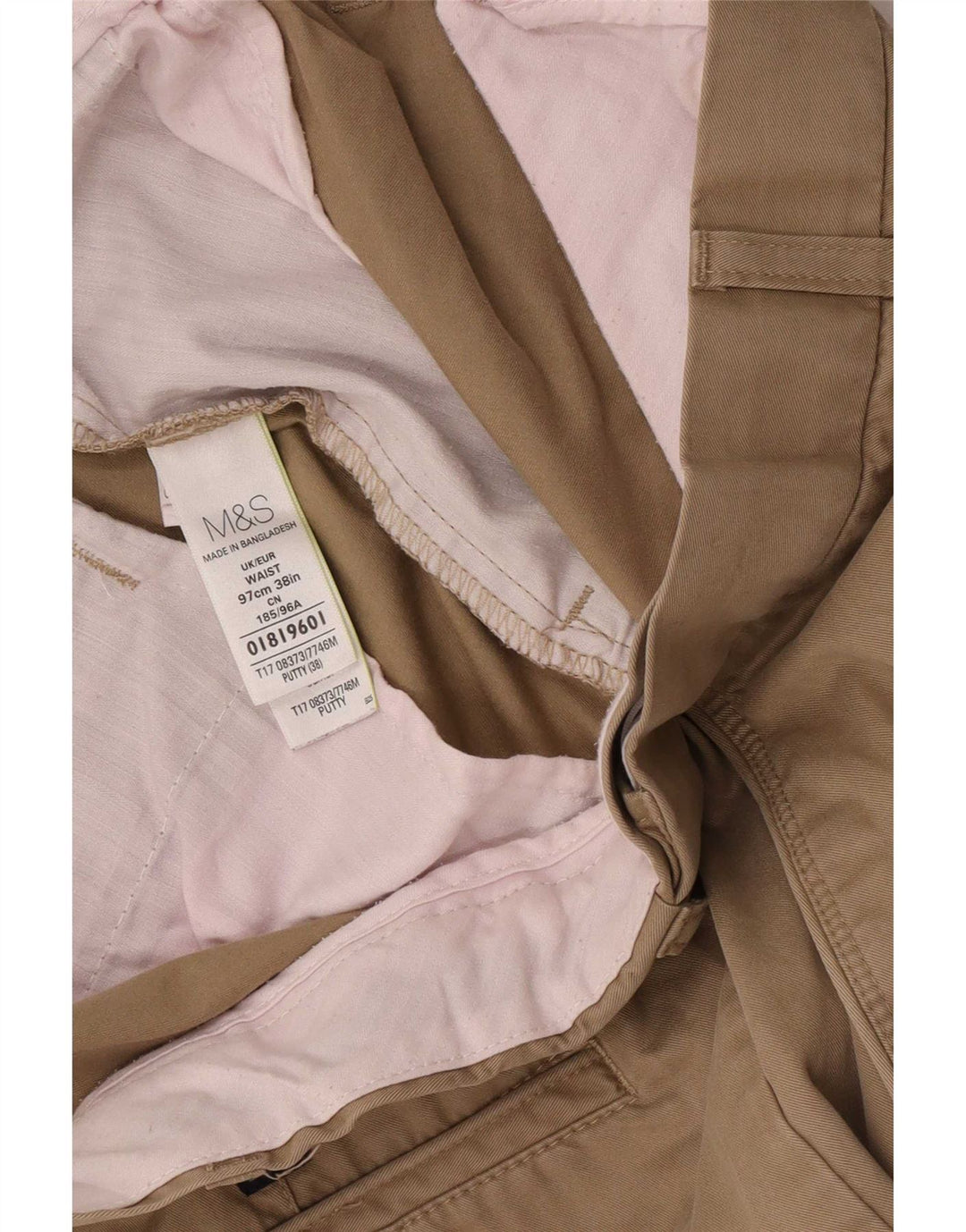 Ανδρικό σορτς Chino Marks & Spencer W38 XL Μπεζ βαμβακερό