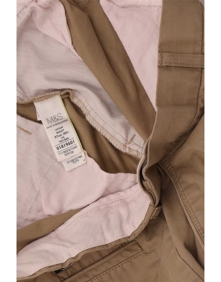 Ανδρικό σορτς Chino Marks & Spencer W38 XL Μπεζ βαμβακερό