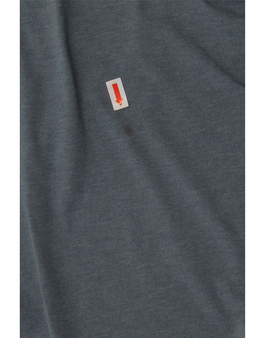 TOMMY HILFIGER Γυναικείο Crop γραφικό T-shirt Top UK 10 Small Grey Cotton
