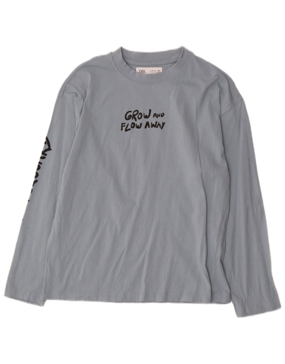 Zara Boys Graphic Top Μακρυμάνικο 11-12 ετών Μπλε Βαμβακερό