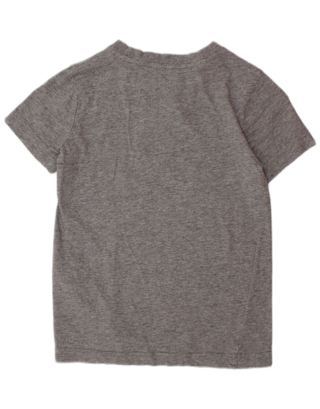 ADIDAS Boys Graphic T-Shirt Top 7-8 Years Grey Cotton