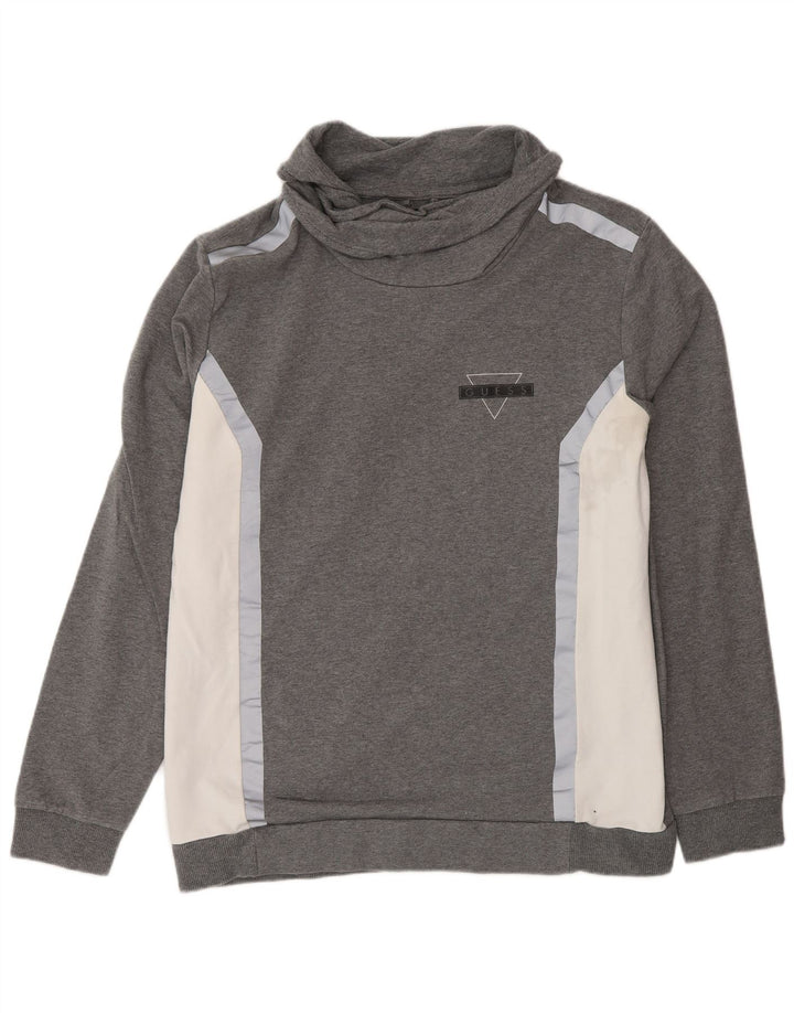 Γυναικείο φούτερ Guess Jumper IT 42 Βαμβακερό μεσαίο γκρι χρώμα