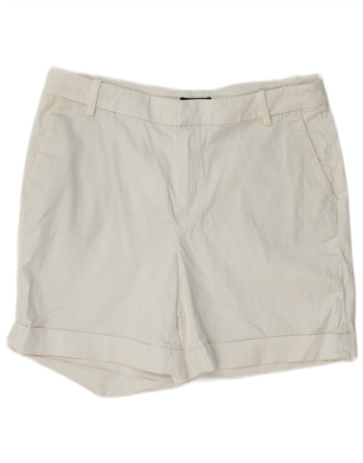 Massimo Dutti Γυναικείο σορτς Chino EU 38 Small W28 Λευκό βαμβακερό