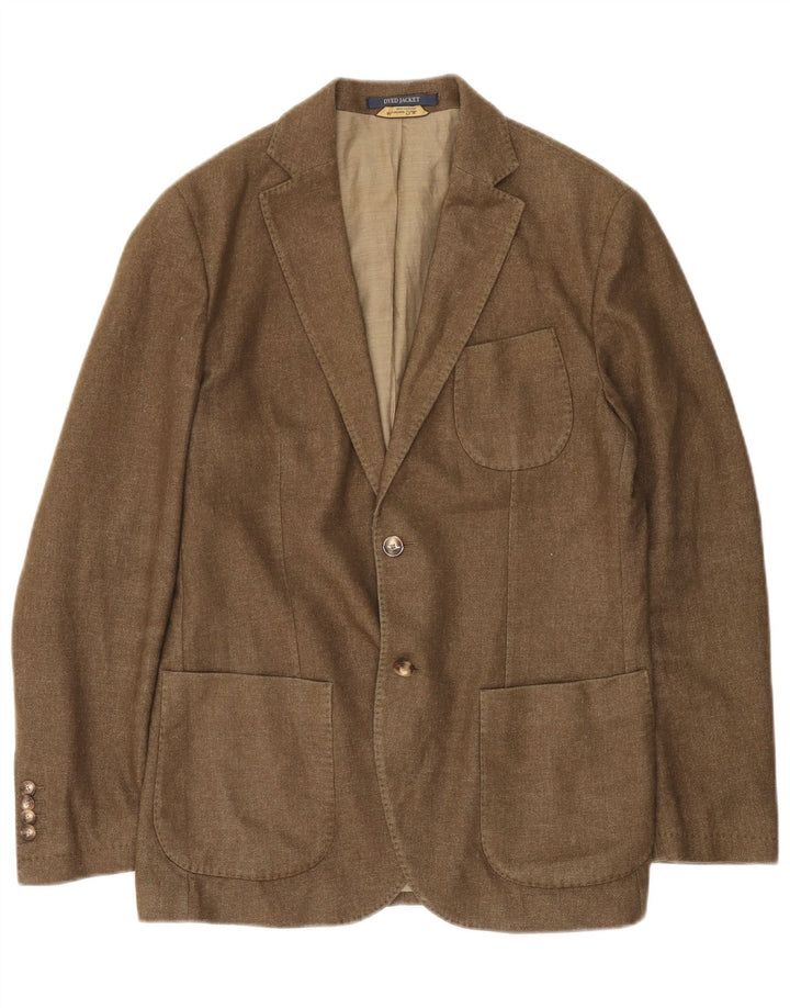 Massimo Dutti Ανδρικό μπουφάν σακάκι με 2 κουμπιά EU 50 μεγάλο καφέ μαλλί