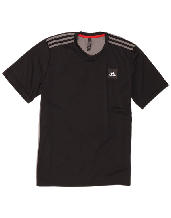 Ανδρικό T-Shirt Adidas Top Large Black Colourblock Πολυεστέρας