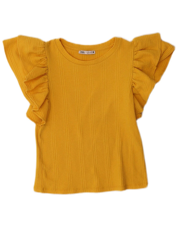Zara Γυναικεία Μπλούζα Τοπ UK 10 Small Yellow