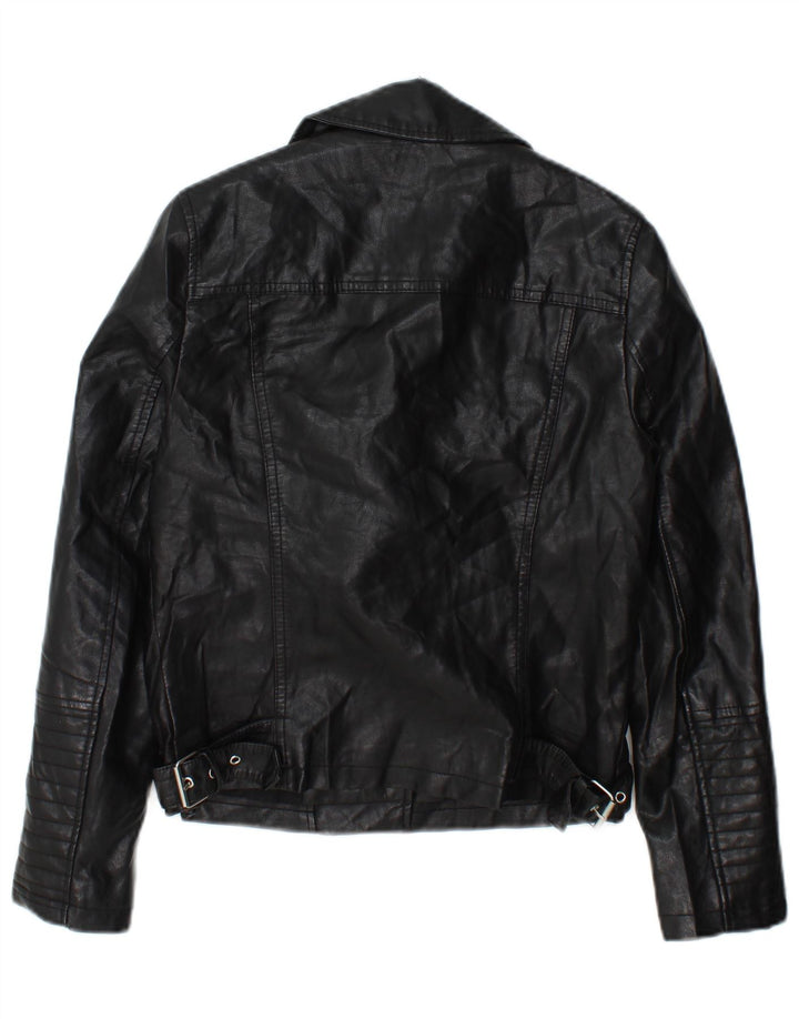 Topshop Γυναικείο Biker Jacket UK 8 Small Black Polyester