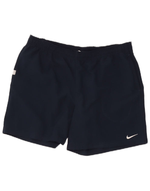 Γυναικείο αθλητικό σορτς Nike Dri Fit UK 18 XL Navy Blue Polyester