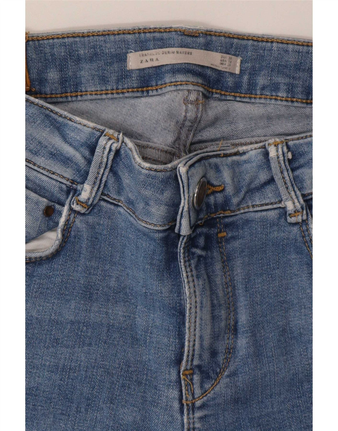 Zara Γυναικείο Skinny Jeans W25 L28 Blue