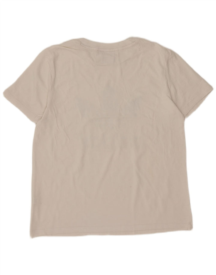 Γυναικείο γραφικό T-Shirt Adidas Top UK 12 Medium White