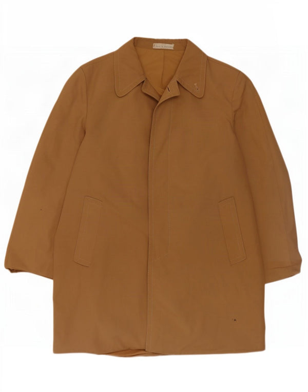 Vintage Ανδρικό Πανωφόρι UK 40 Large Beige Βαμβακερό