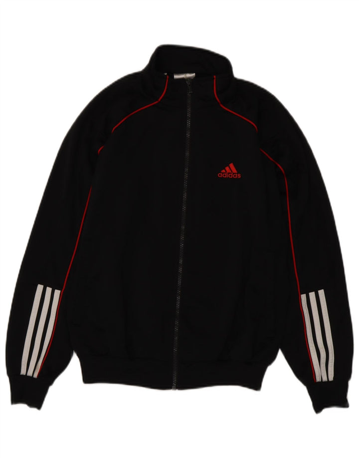 ADIDAS Boys αθλητική φόρμα Top Jacket 13-14 Years Black Polyester