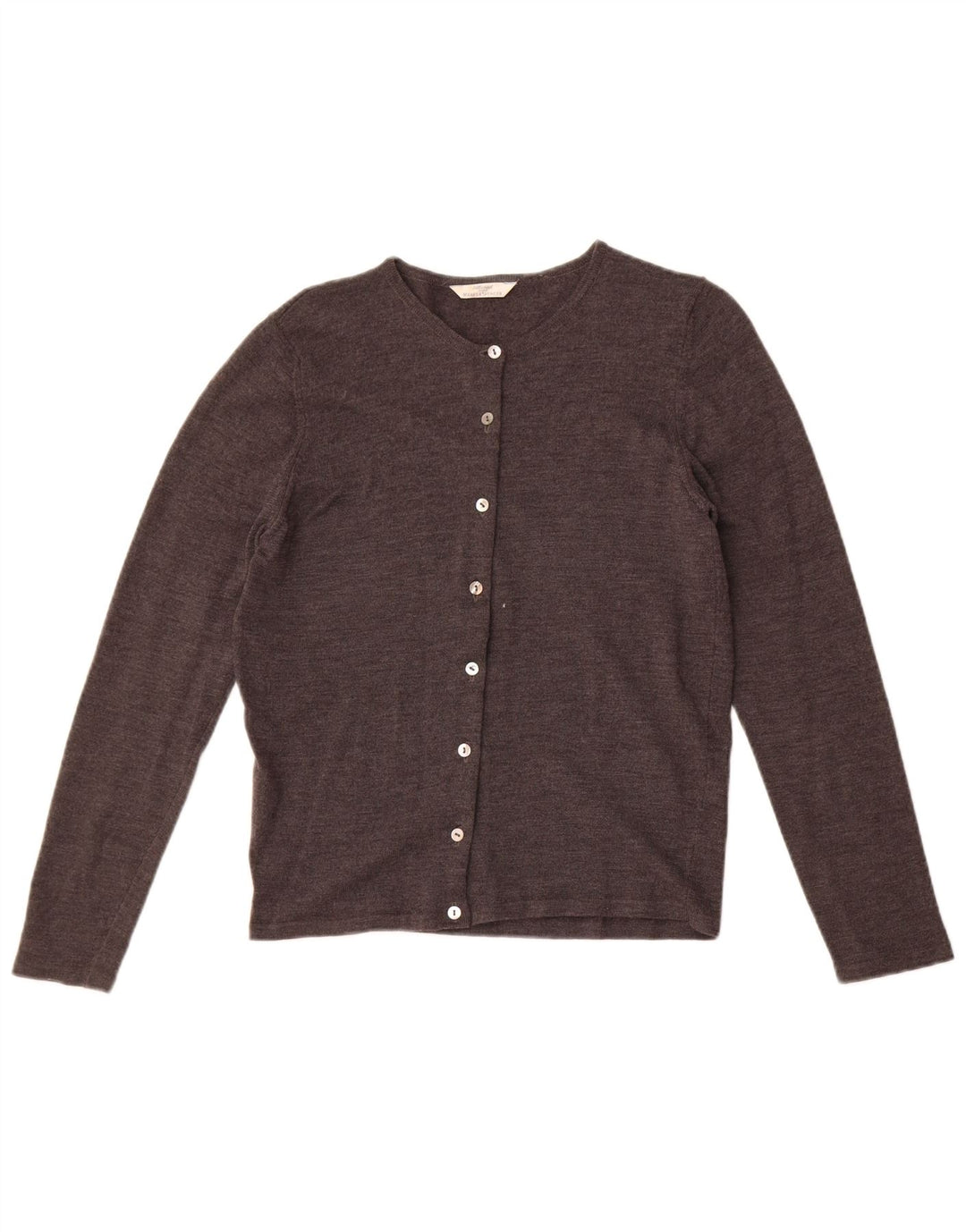 Marks & Spencer Γυναικεία ζακέτα πουλόβερ UK 10 Small Grey New Wool