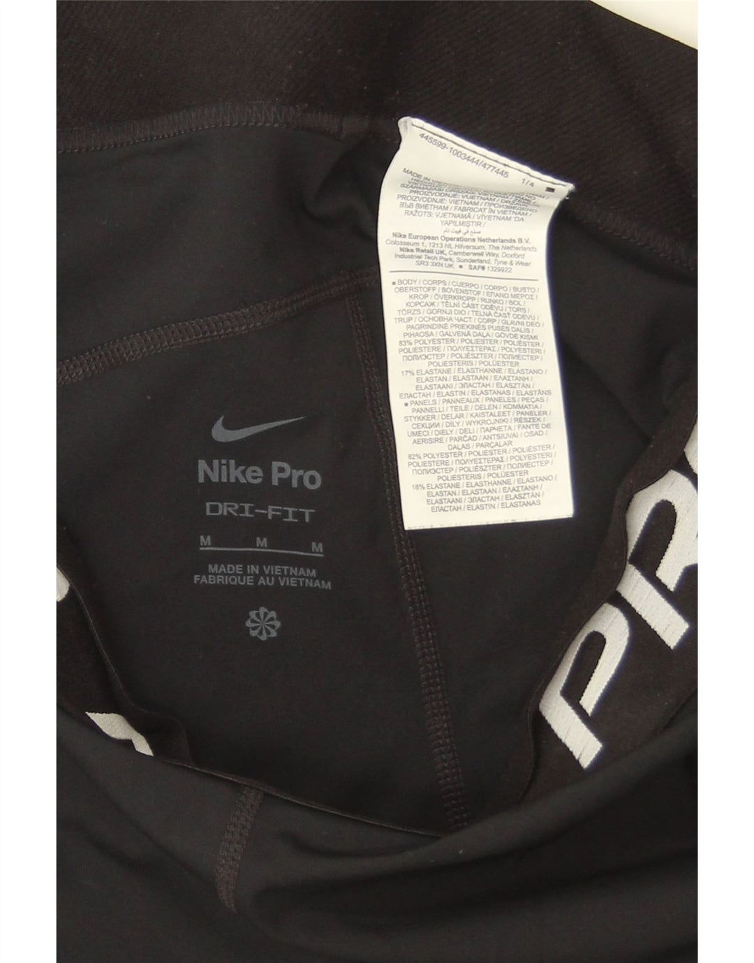 Γυναικεία κολάν Nike Dri Fit Graphic UK 12 Medium Black Polyester