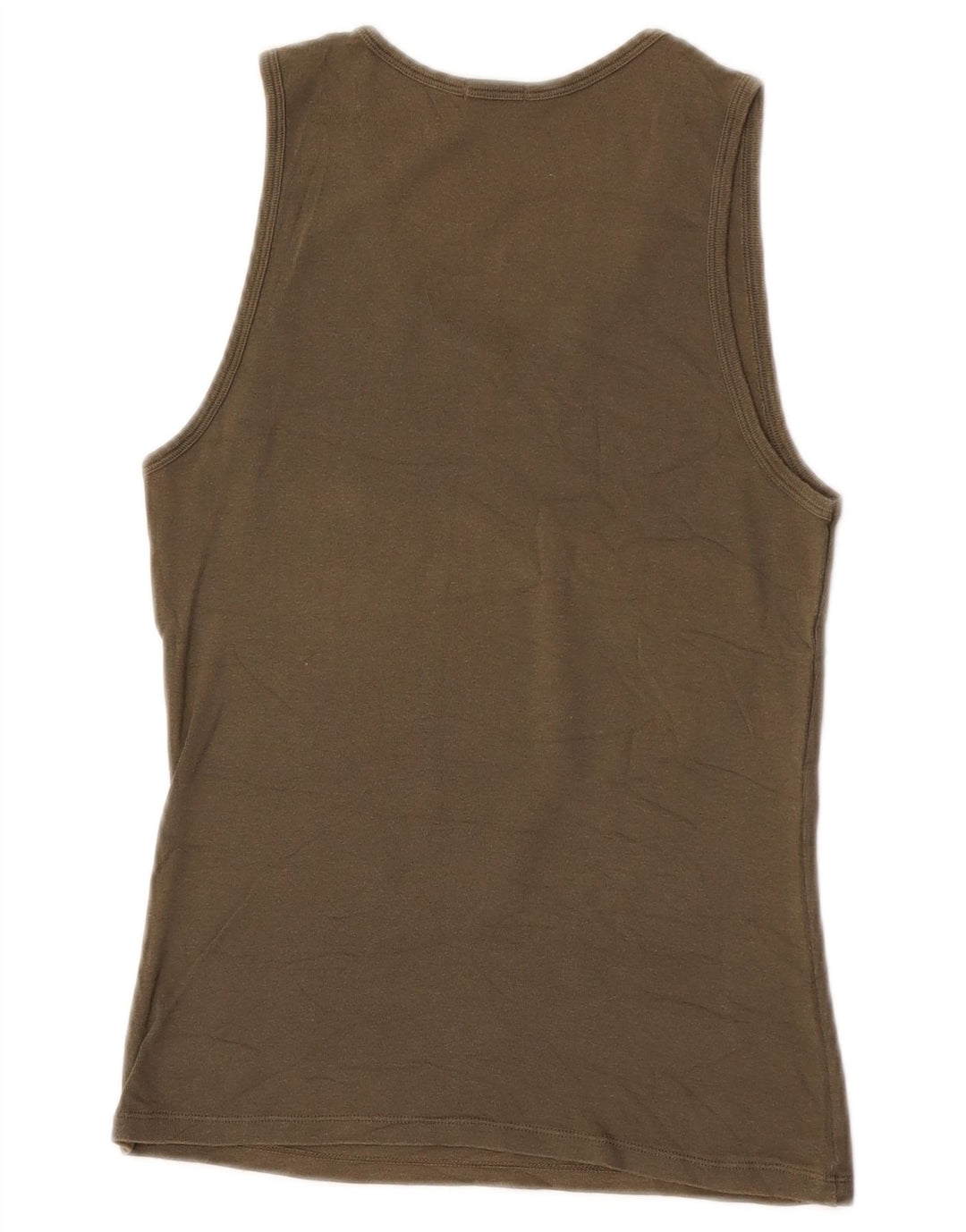 Γυναικείο γραφικό γιλέκο Benetton Top UK 8 Small Khaki