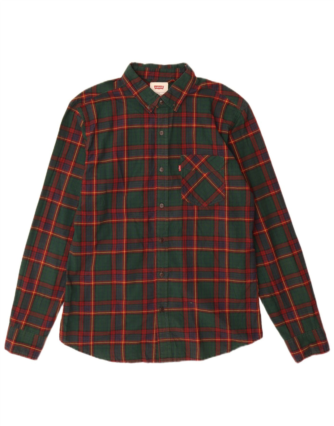 Ανδρικό πουκάμισο Levi's Small Green Check Cotton