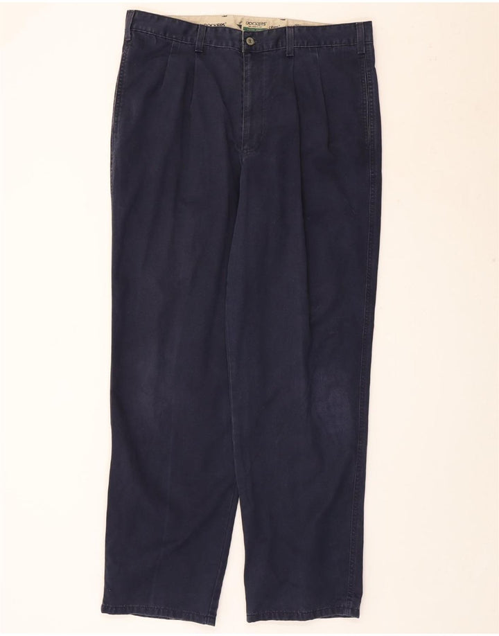 Dockers Ανδρικό Χακί Παντελόνι Chino W38 L32 Navy Blue Cotton
