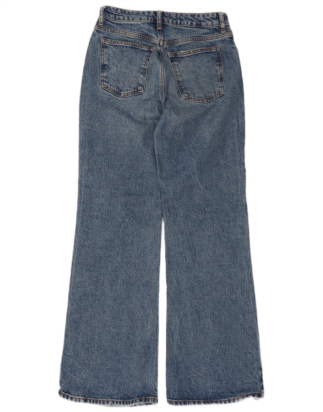 Topshop Γυναικείο Relaxed Flared Jeans W26 L30 Blue Cotton