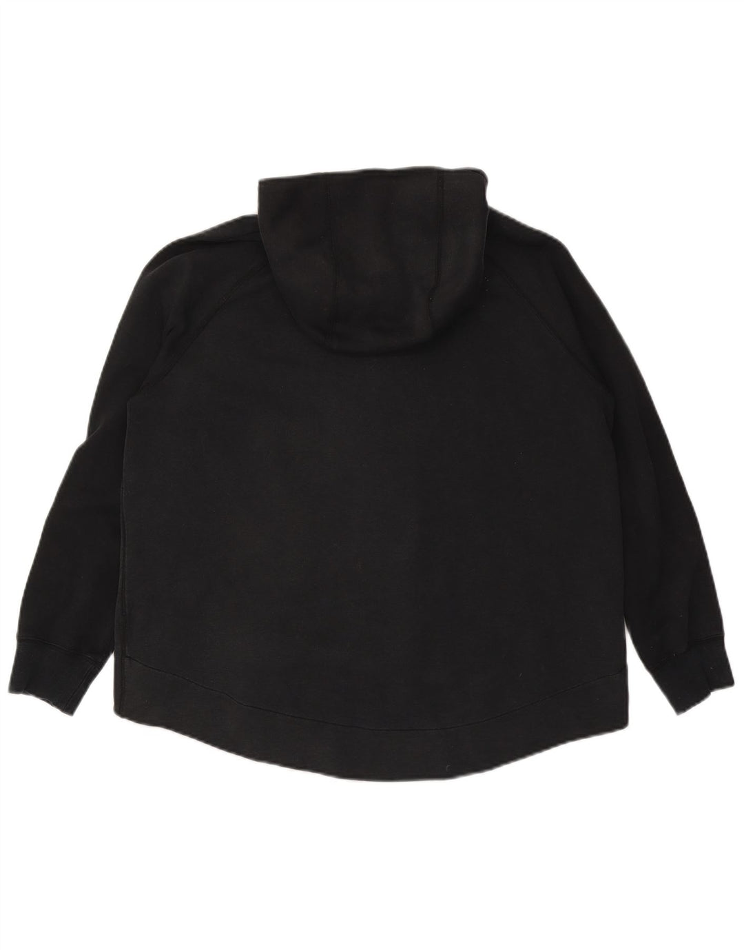 Γυναικείο πουλόβερ NIKE με φερμουάρ UK 16 μεγάλο μαύρο βαμβακερό