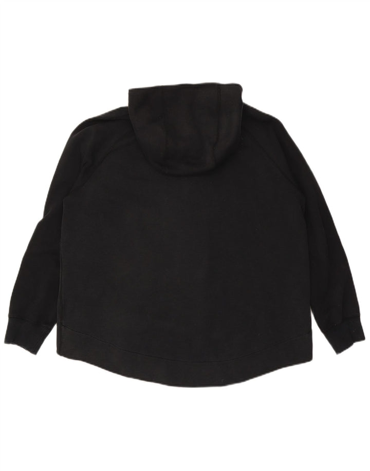 Γυναικείο πουλόβερ NIKE με φερμουάρ UK 16 μεγάλο μαύρο βαμβακερό