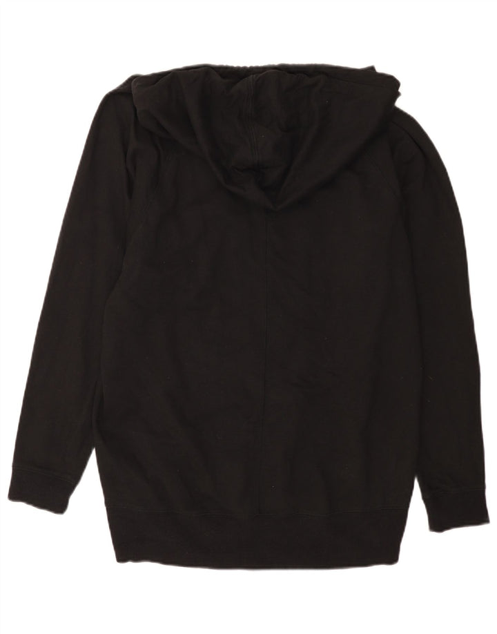 Dkny Γυναικείο Hoodie Jumper UK 14 Medium Black Geometric Cotton