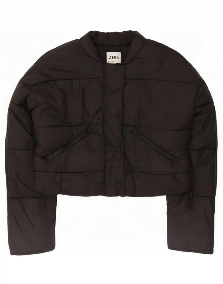 Zara Γυναικείο Crop Oversized Jacket UK 6 XS Μαύρο