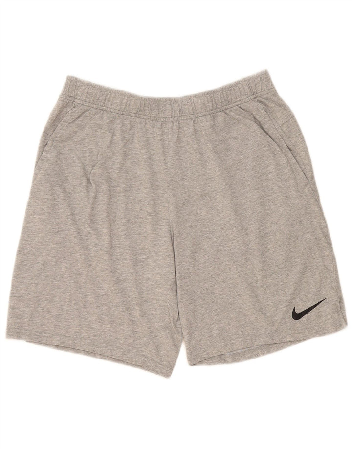 Ανδρικό σορτς Nike casual μεγάλο γκρι βαμβακερό