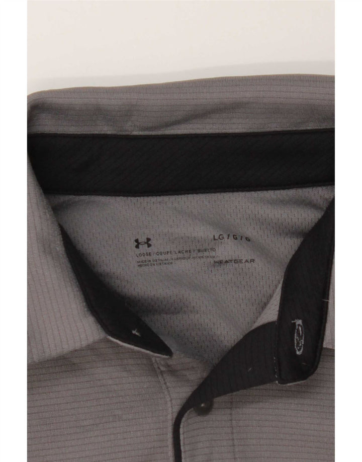 Under Armour Ανδρικό Heat Gear Polo πουκάμισο μεγάλο γκρι