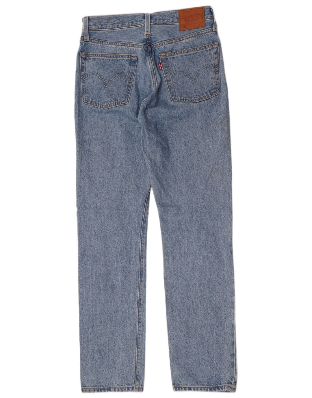 Levi's Womens 501 Straight Jeans W25 L30 Blue Cotton