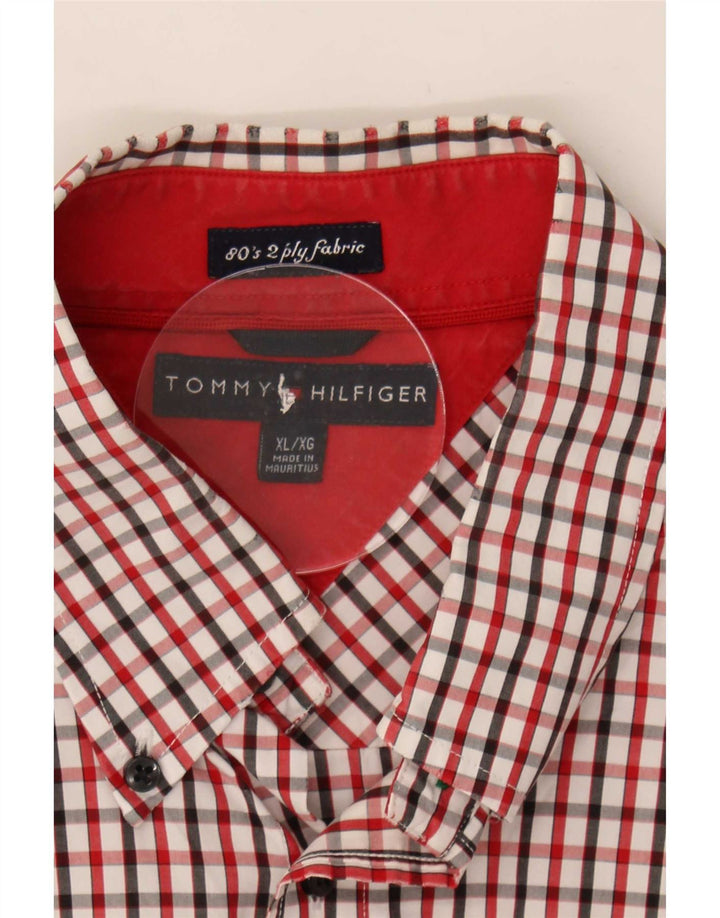 Ανδρικό πουκάμισο Tommy Hilfiger XL Red Check