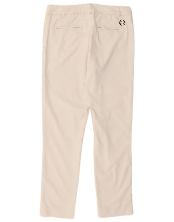 Puma Γυναικείο Slim Chino Παντελόνι UK 10 Small W32 L28 Λευκό Πολυεστέρα