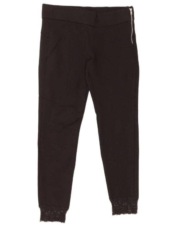 Zara Γυναικεία Κάπρι Κολάν UK 14 Medium Black