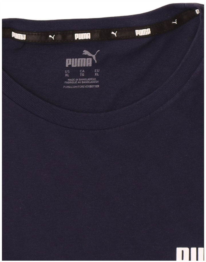 Ανδρικό γραφικό T-Shirt Puma Top XL Navy Blue