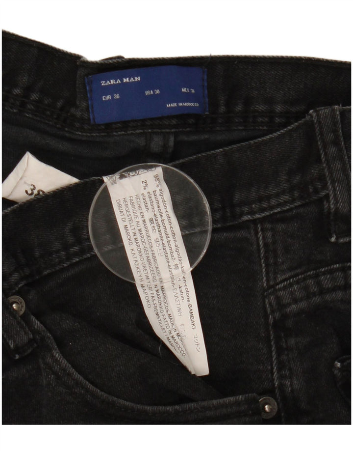 Zara Ανδρικό Slim Jeans EU 38 Small W30 L31 Μαύρο βαμβακερό