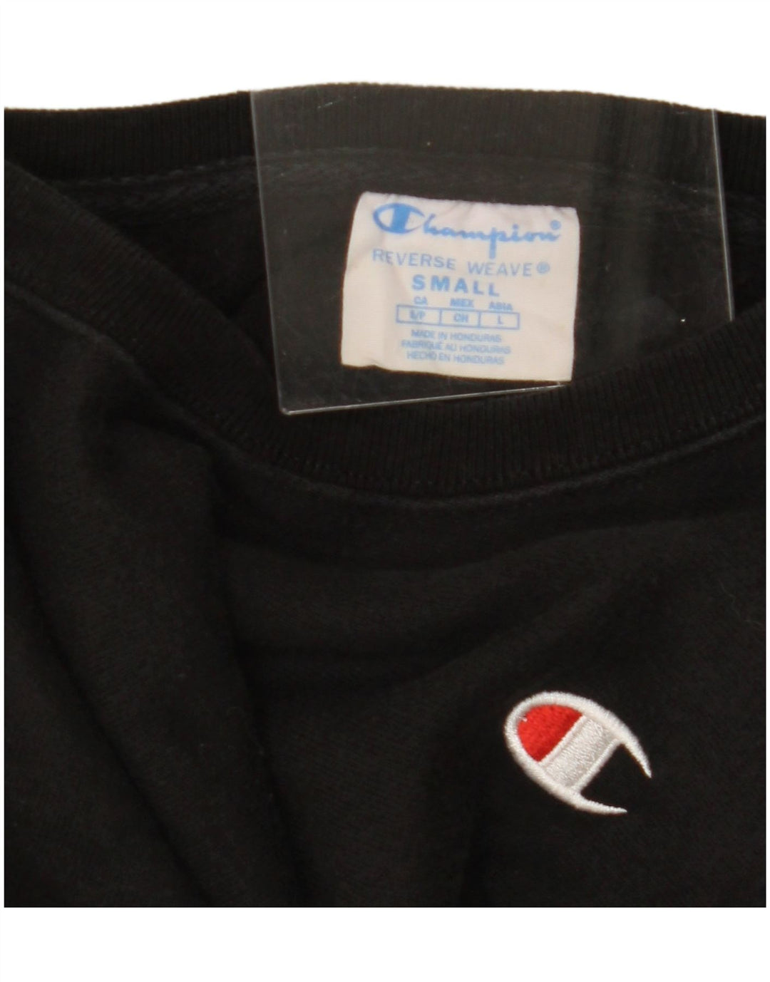 Champion γυναικείο φούτερ αντίστροφης ύφανσης Jumper UK 10 Small Black Cotton
