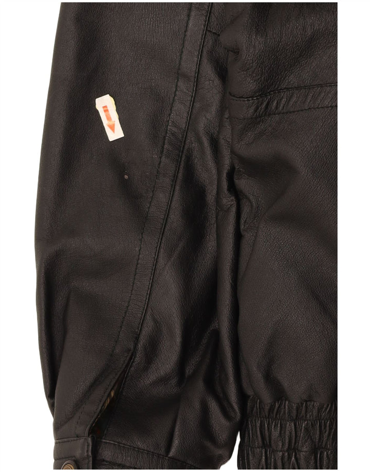 CANDA Ανδρικό Δερμάτινο Μπουφάν UK 44 2XL Μαύρο Δερμάτινο