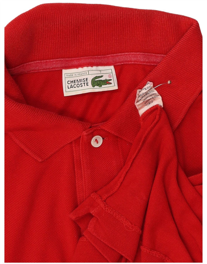 Ανδρικό μπλουζάκι πόλο LACOSTE 7 2XL Κόκκινο βαμβακερό